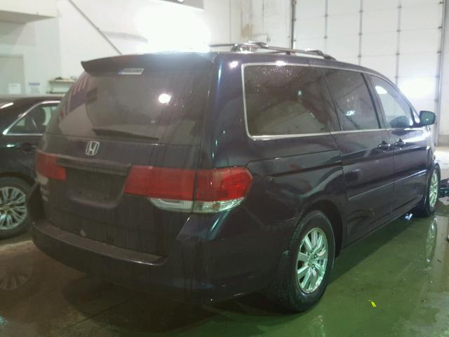 5FNRL38648B037106 - 2008 HONDA ODYSSEY EX BLUE photo 4