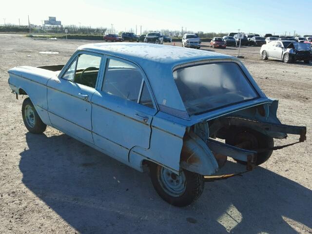 3H02F550569 - 1963 MERCURY COMET BLUE photo 3