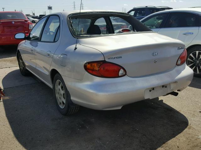 KMHJF25F6XU808007 - 1999 HYUNDAI ELANTRA BA SILVER photo 3