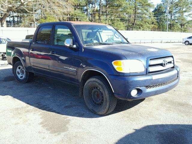 5TBET34184S437368 - 2004 TOYOTA TUNDRA DOU BLUE photo 1