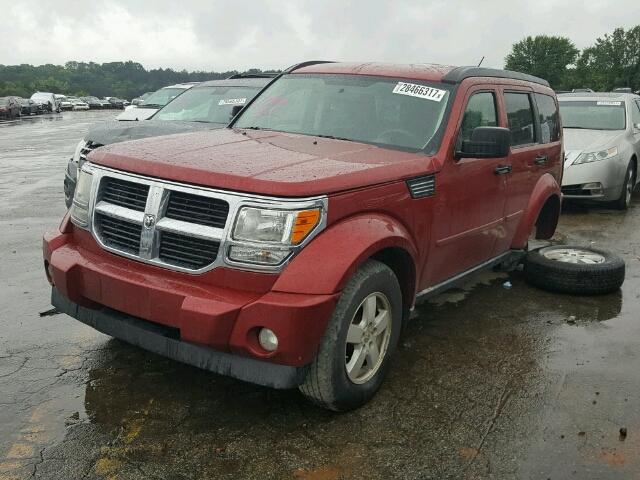 1D8GT28K68W136912 - 2008 DODGE NITRO SXT RED photo 2