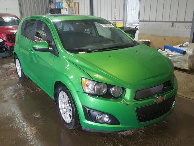 1G1JC6SB8F4114805 - 2015 CHEVROLET SONIC LT GREEN photo 1