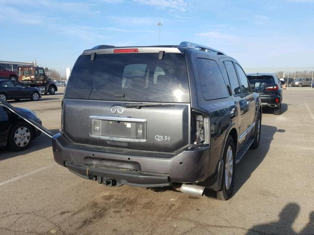 5N3ZA0NE9AN901397 - 2010 INFINITI QX56 GRAY photo 4