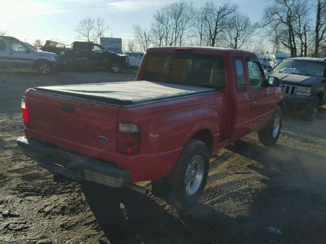 1FTZR45E04PA23266 - 2004 FORD RANGER SUP RED photo 4