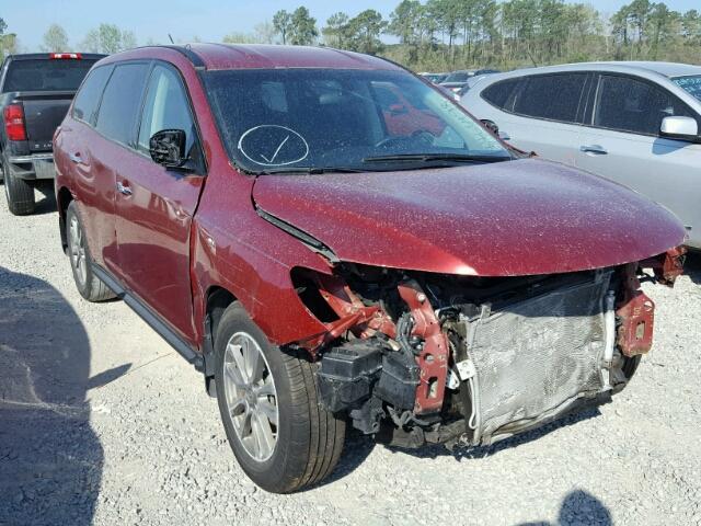 5N1AR2MN3EC725346 - 2014 NISSAN PATHFINDER RED photo 1