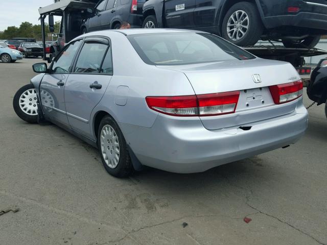 1HGCM56184A148770 - 2004 HONDA ACCORD DX SILVER photo 3