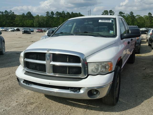 3D7KR28C85G761568 - 2005 DODGE RAM 2500 S WHITE photo 2