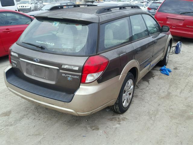 4S4BP60C987303861 - 2008 SUBARU OUTBACK TWO TONE photo 4