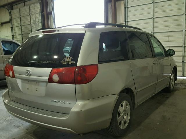 5TDZA23C86S391443 - 2006 TOYOTA SIENNA CE SILVER photo 4