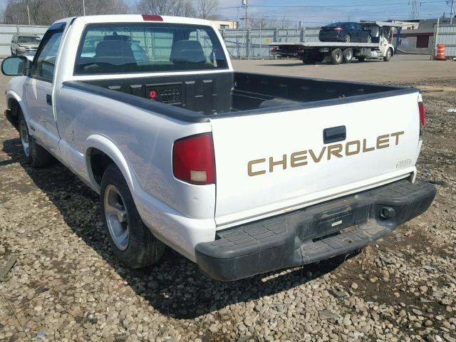 1GCCS145528147101 - 2002 CHEVROLET S TRUCK S1 WHITE photo 3