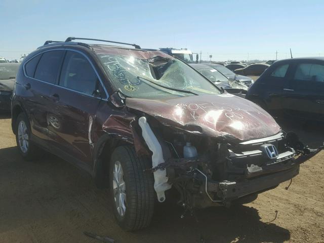 5J6RM4H75EL070405 - 2014 HONDA CR-V EXL MAROON photo 1