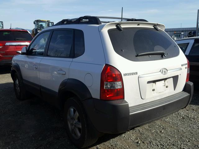 KM8JN12D45U154959 - 2005 HYUNDAI TUCSON GLS WHITE photo 3