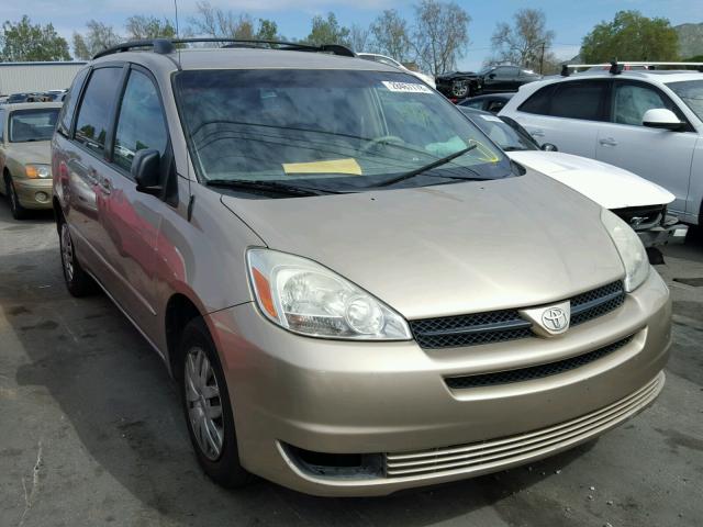 5TDZA23C35S336168 - 2005 TOYOTA SIENNA CE GOLD photo 1