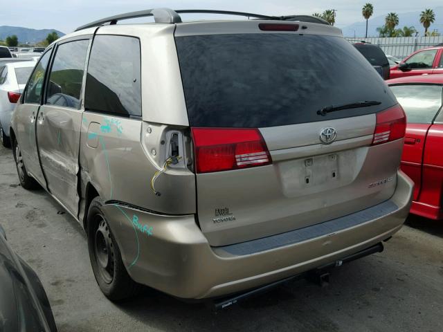 5TDZA23C35S336168 - 2005 TOYOTA SIENNA CE GOLD photo 3