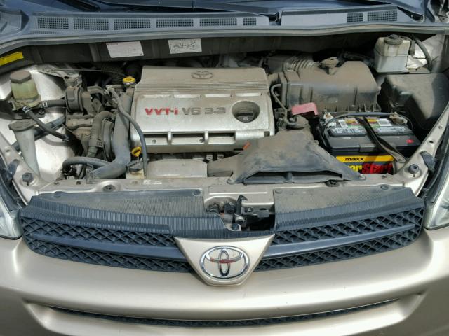 5TDZA23C35S336168 - 2005 TOYOTA SIENNA CE GOLD photo 7