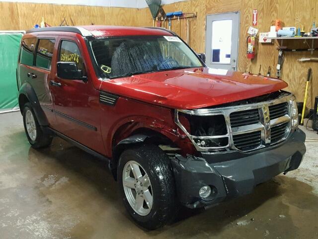 1D8GU28K87W677097 - 2007 DODGE NITRO SXT RED photo 1