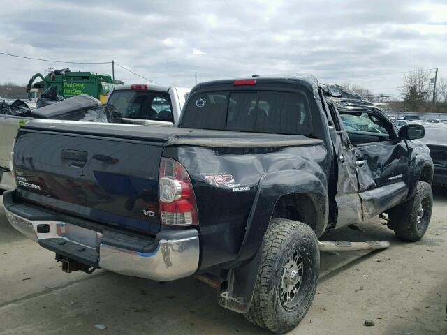 3TMLU4EN0BM058736 - 2011 TOYOTA TACOMA DOU BLACK photo 4