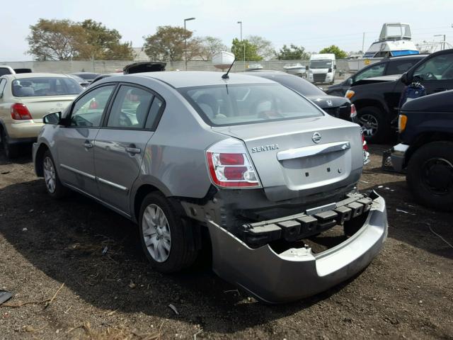 3N1AB6AP2AL727919 - 2010 NISSAN SENTRA 2.0 GRAY photo 3