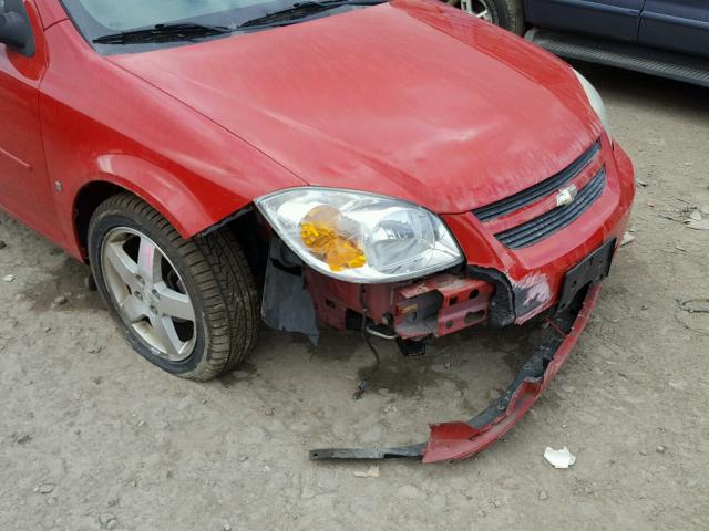 1G1AL58F667798207 - 2006 CHEVROLET COBALT LT RED photo 9