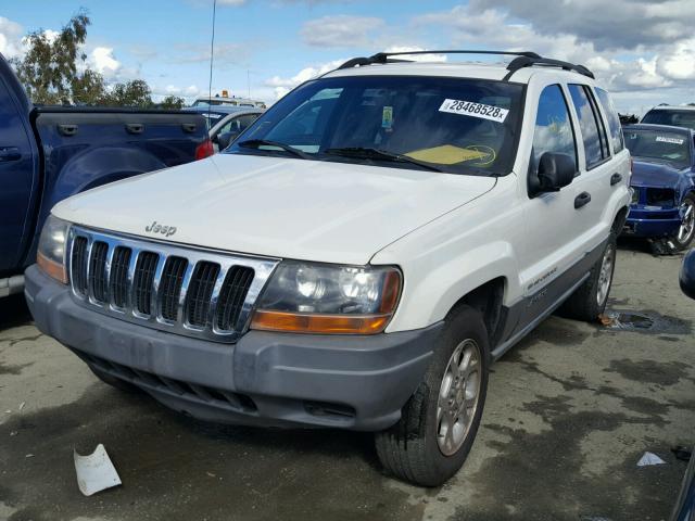 1J4GX48S51C615824 - 2001 JEEP GRAND CHER WHITE photo 2