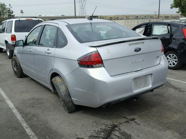 1FAHP3GN2AW235554 - 2010 FORD FOCUS SES SILVER photo 3