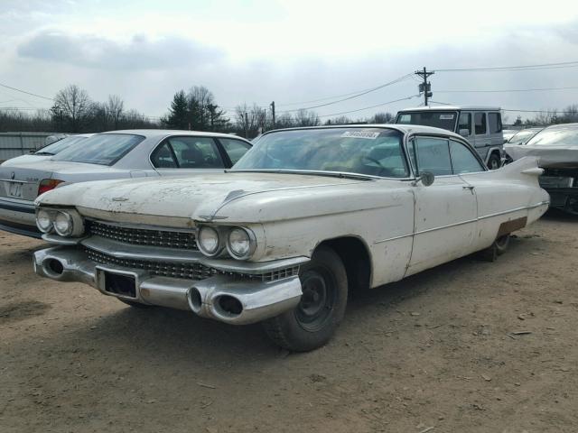 59J065349 - 1959 CADILLAC DEVILLE WHITE photo 2