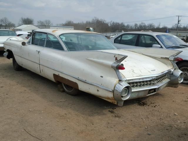 59J065349 - 1959 CADILLAC DEVILLE WHITE photo 3