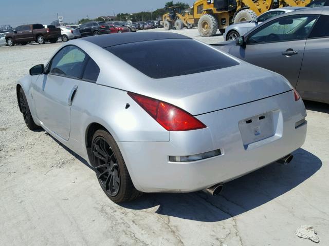 JN1AZ34DX6M330984 - 2006 NISSAN 350Z COUPE SILVER photo 3