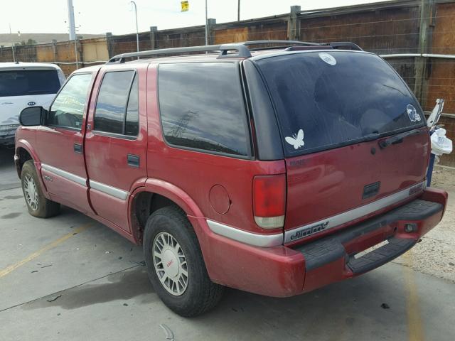 1GKDT13WXY2403907 - 2000 GMC JIMMY / EN RED photo 3