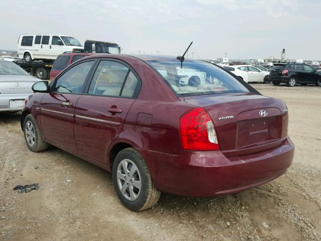 KMHCN46C68U271846 - 2008 HYUNDAI ACCENT GLS MAROON photo 3