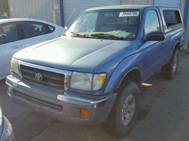 4TAPM62NXXZ568174 - 1999 TOYOTA TACOMA BLUE photo 2