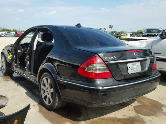 WDBUF56X07B061685 - 2007 MERCEDES-BENZ E 350 BLACK photo 3