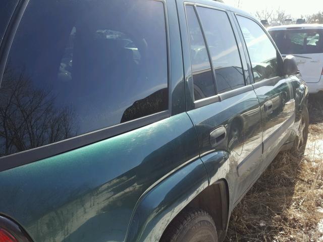 1GNDT13S152225008 - 2005 CHEVROLET TRAILBLAZE GREEN photo 4