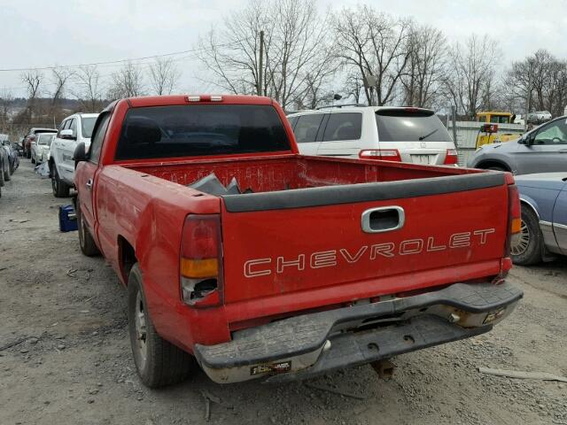 1GCEC14W0YZ338300 - 2000 CHEVROLET SILVERADO RED photo 3