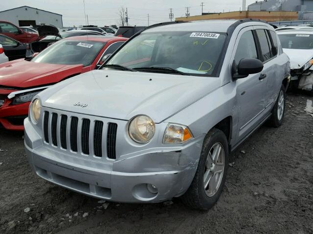 1J8FT47038D734837 - 2008 JEEP COMPASS SP SILVER photo 2