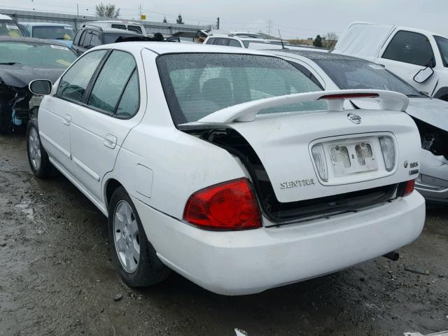 3N1CB51D66L453866 - 2006 NISSAN SENTRA 1.8 WHITE photo 3