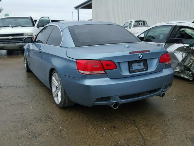 WBAWL73538PX59615 - 2008 BMW 335 I BLUE photo 3