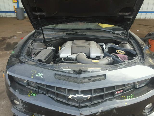 2G1FT1EW9A9111375 - 2010 CHEVROLET CAMARO SS Negro foto 7