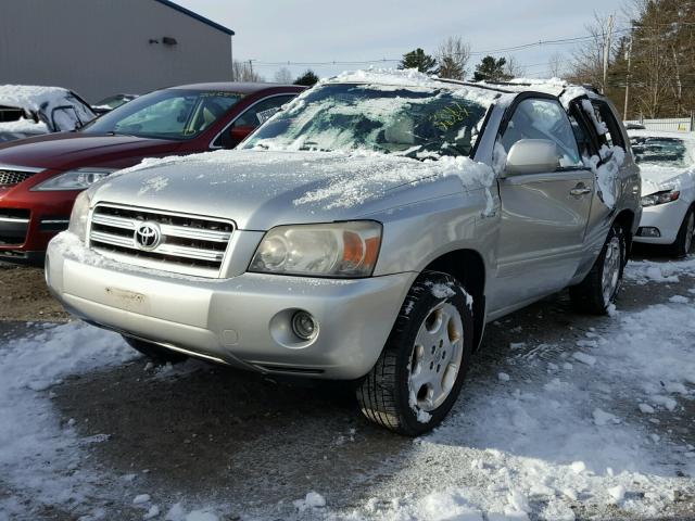 JTEEP21A060174756 - 2006 TOYOTA HIGHLANDER SILVER photo 2