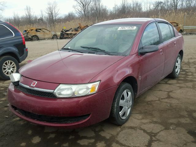 1G8AJ52F34Z154617 - 2004 SATURN ION LEVEL RED photo 2