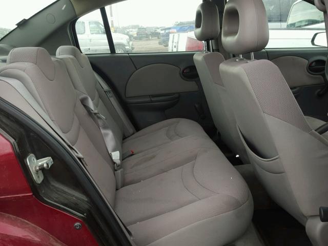 1G8AJ52F34Z154617 - 2004 SATURN ION LEVEL RED photo 6
