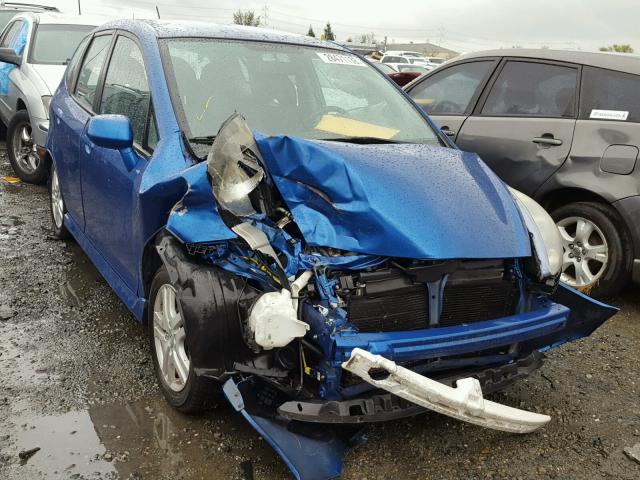 JHMGD38667S019520 - 2007 HONDA FIT S BLUE photo 1