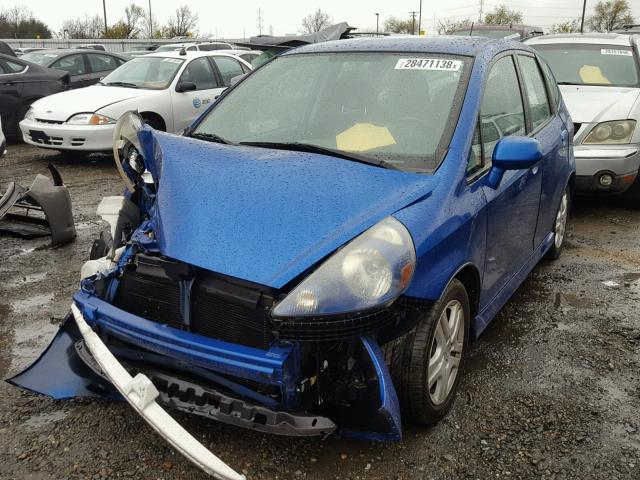 JHMGD38667S019520 - 2007 HONDA FIT S BLUE photo 2