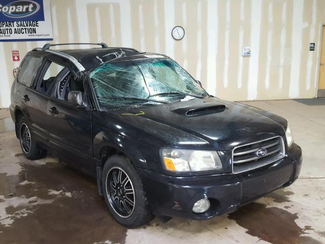 JF1SG69665H710131 - 2005 SUBARU FORESTER 2 BLACK photo 1