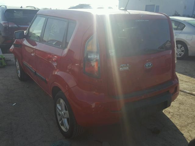 KNDJT2A27A7190203 - 2010 KIA SOUL + RED photo 3