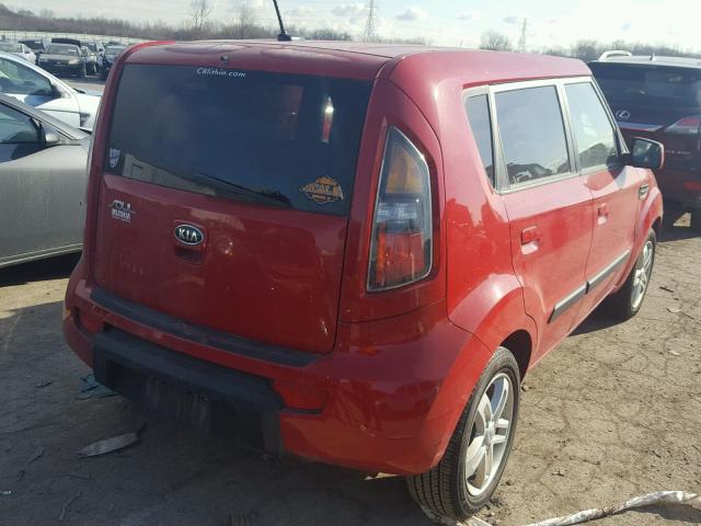 KNDJT2A27A7190203 - 2010 KIA SOUL + RED photo 4