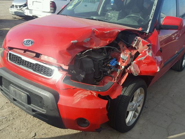 KNDJT2A27A7190203 - 2010 KIA SOUL + RED photo 9