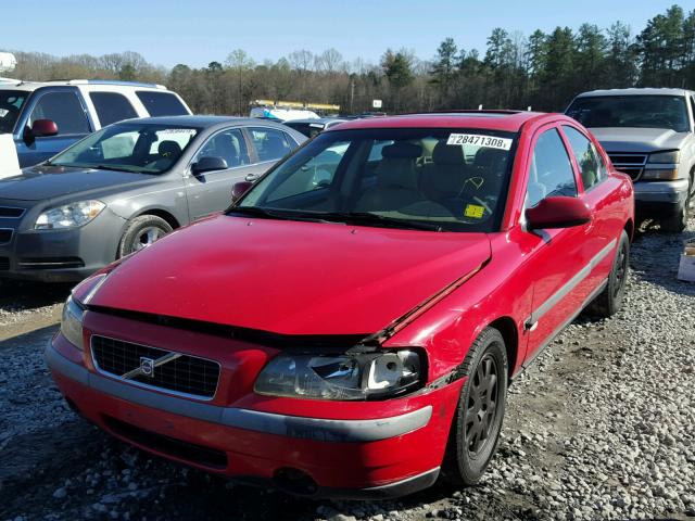 YV1RS61R812046970 - 2001 VOLVO S60 RED photo 2