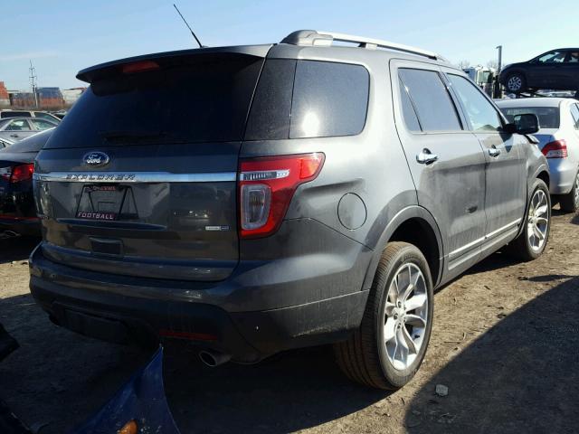 1FM5K8F88FGB88466 - 2015 FORD EXPLORER L CHARCOAL photo 4