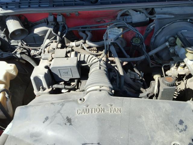 1GCCS1441R8135948 - 1994 CHEVROLET S TRUCK S1 RED photo 7